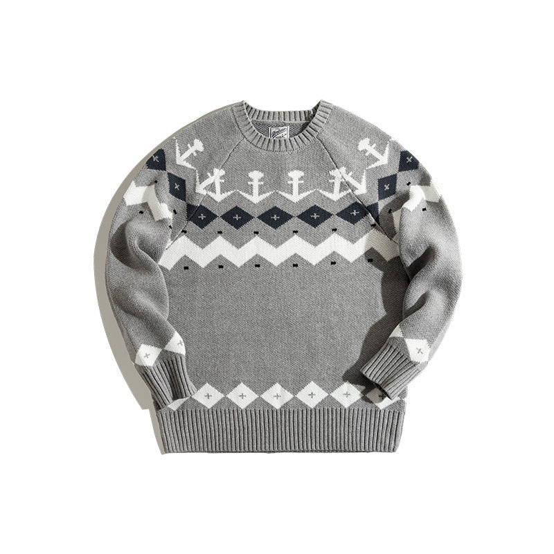 Men's Winter Casual Crew Neck Sweater