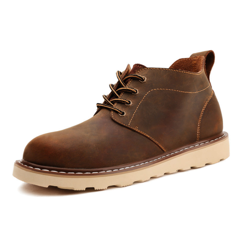Vintage Boots - Men's British Style Outdoor Leather Boots