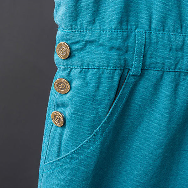 American Vintage Streetwear Loose Bib Overalls Suspender Pants