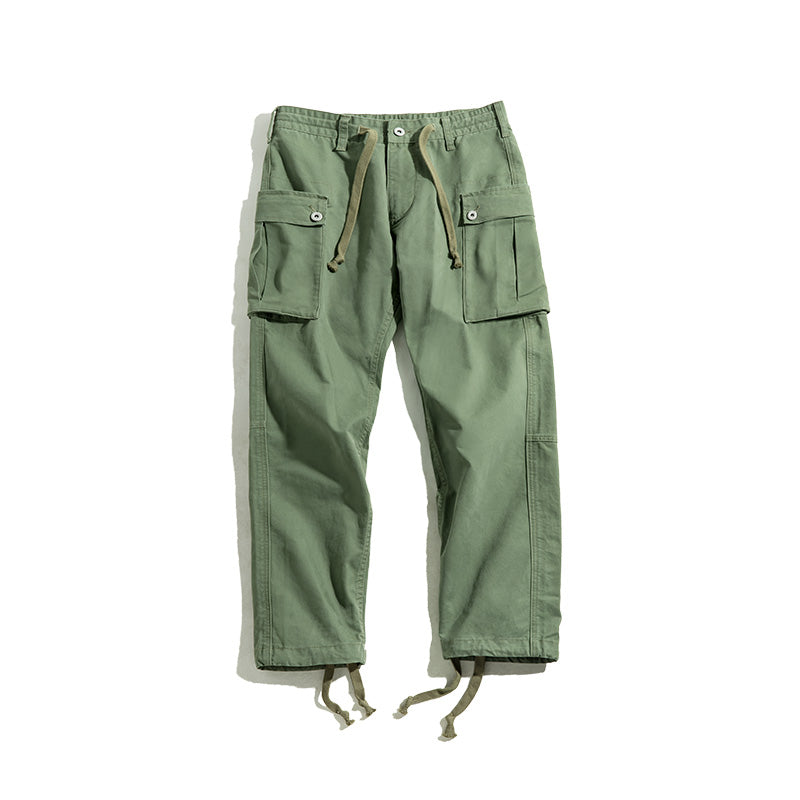 Retro Army Green Paratrooper Pants