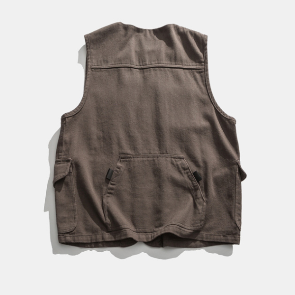 Japanese Retro Multi-pocket Tool Vest