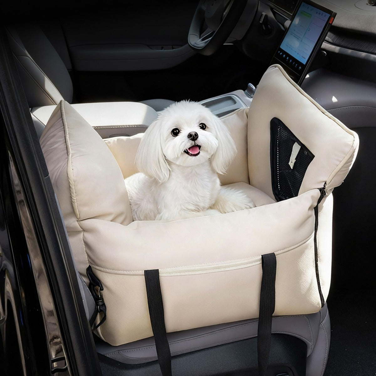 Scratch-Resistant Travel Tote with Safety Leash, Stable Passenger Booster Bag for Small Pets