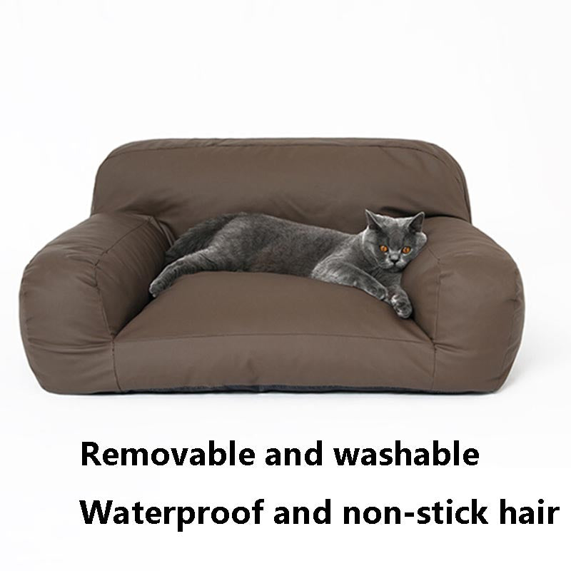 Waterproof Wide Armrest Pet Sofa