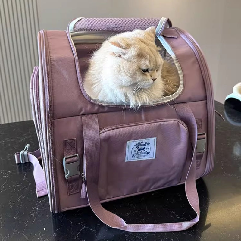 Breathable and Expandable Portable Cat Backpack
