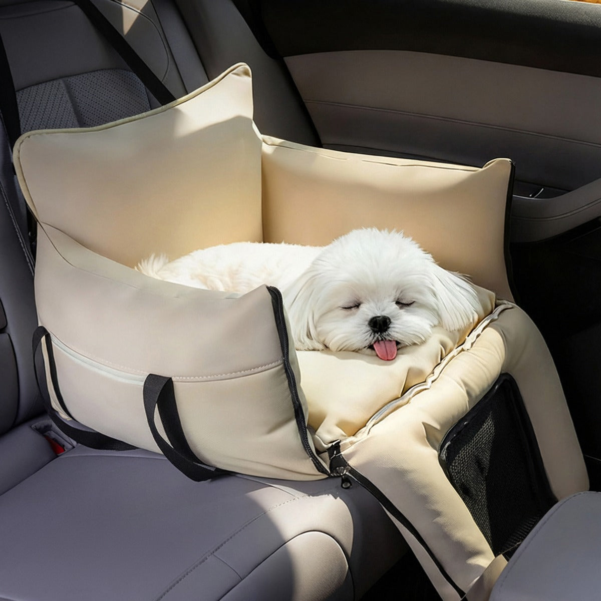 Scratch-Resistant Travel Tote with Safety Leash, Stable Passenger Booster Bag for Small Pets