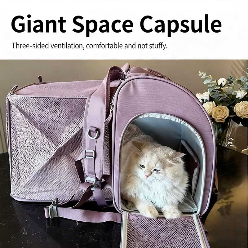 Breathable and Expandable Portable Cat Backpack
