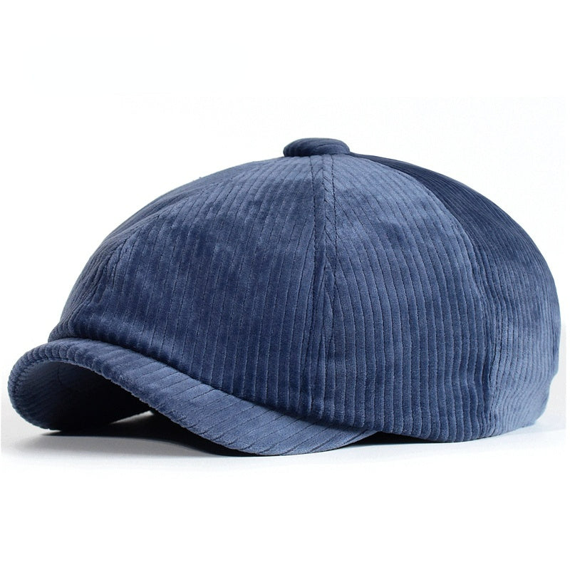 Men's Vintage Warm Corduroy Octagonal Hat
