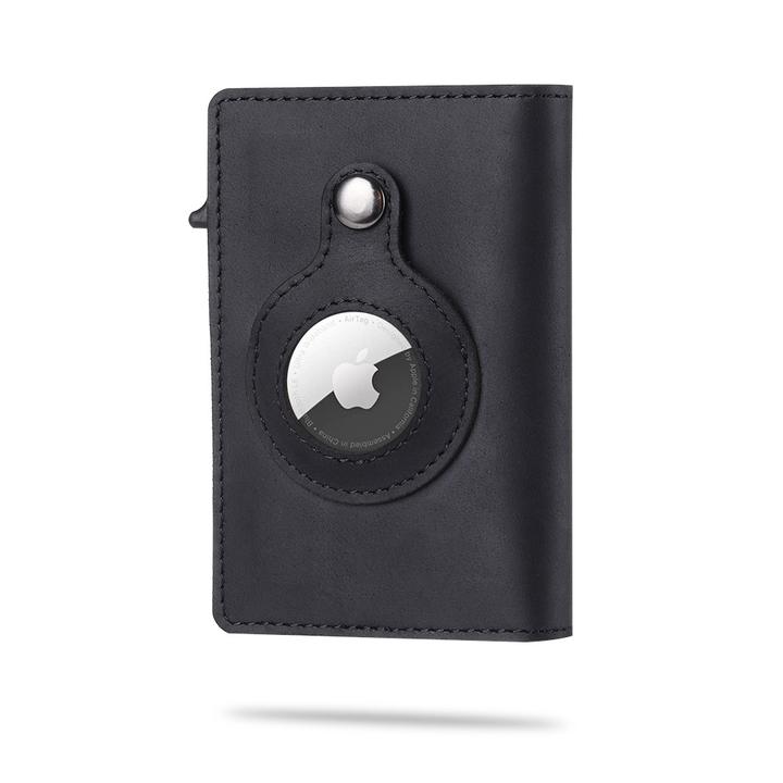 Smart AirTag Wallet Genuine Leather Wallet Key Case