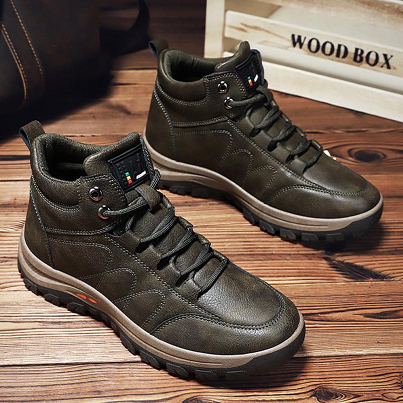 Men's High-top Anti-skid Warm Outdoor Shoes