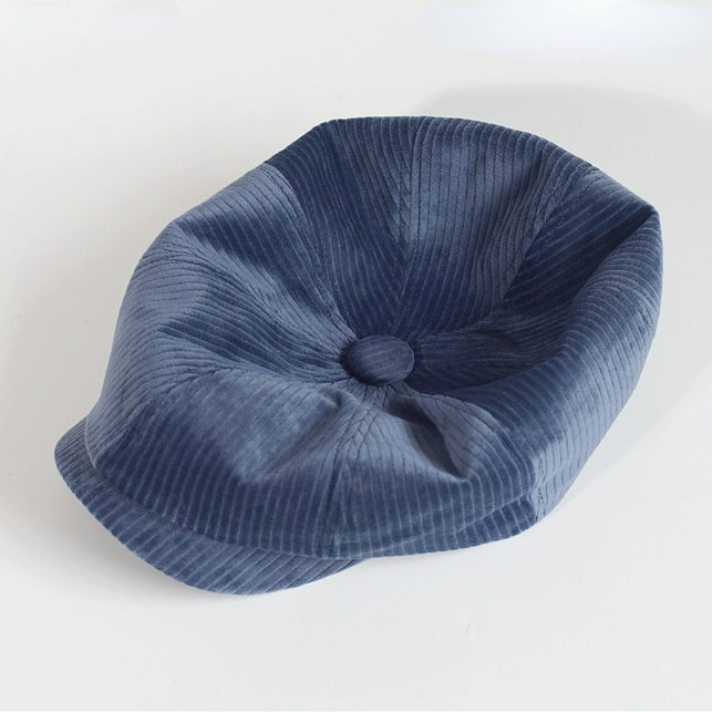 Men's Vintage Warm Corduroy Octagonal Hat