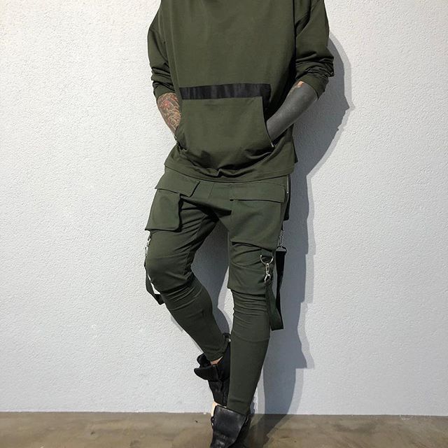 Fashion Hip-Hop Big Pocket Casual Sports Pants