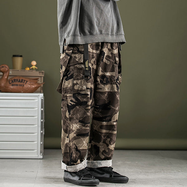 Military Style Camouflage Multi-pocket Overalls