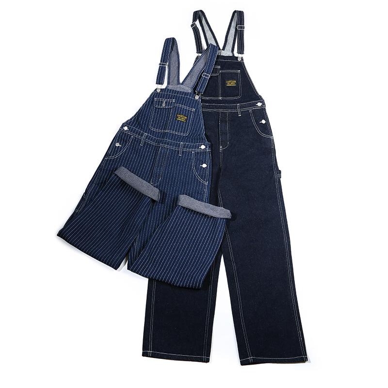 Men's Vintage Straight Denim Overalls