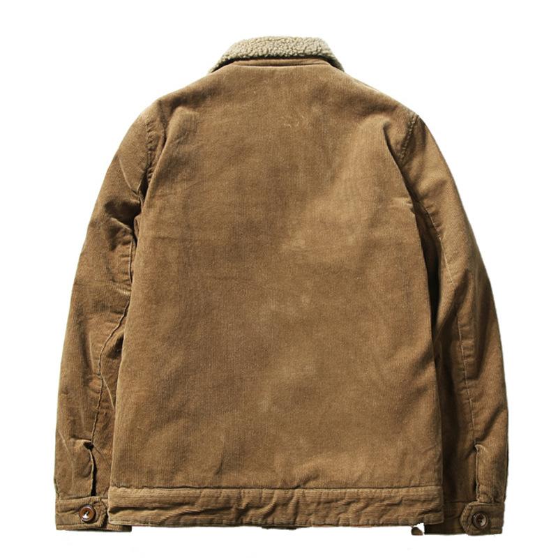 Winter Retro Fleece Corduroy Western Jacket
