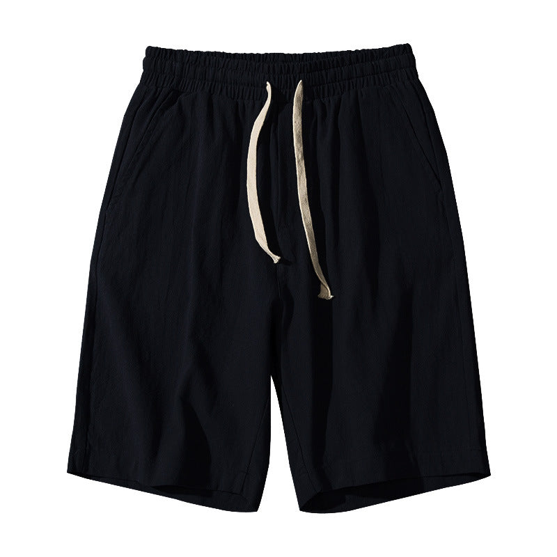 Linen Casual Loose Solid Color Shorts