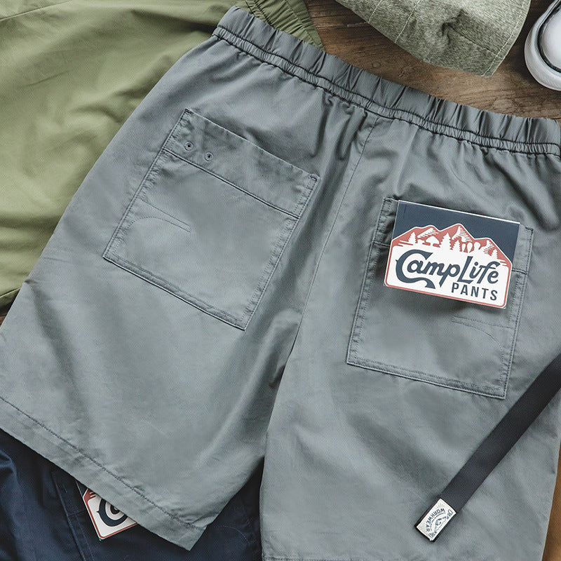 Men's Retro Five-Color Cargo Shorts