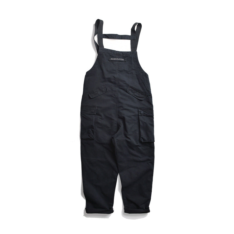 Men's Multi-pocket Loose Wide-leg Jumpsuit Work Overalls