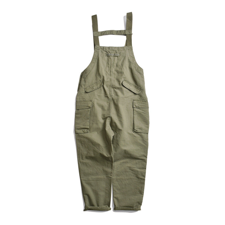 Men's Multi-pocket Loose Wide-leg Jumpsuit Work Overalls