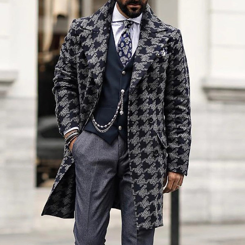 Winter Mid-length Suit Collar Fashion Coat