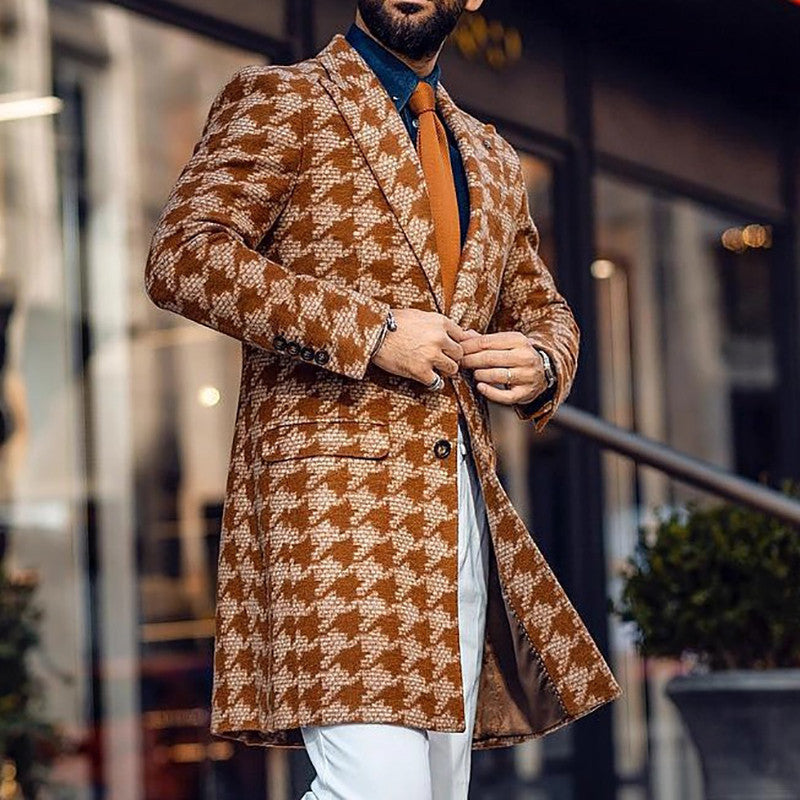 Winter Mid-length Suit Collar Fashion Coat