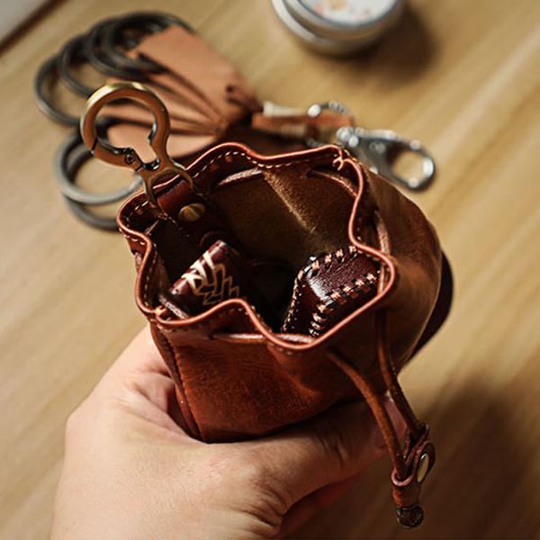 Retro Leather Coin Bag Storage Bag