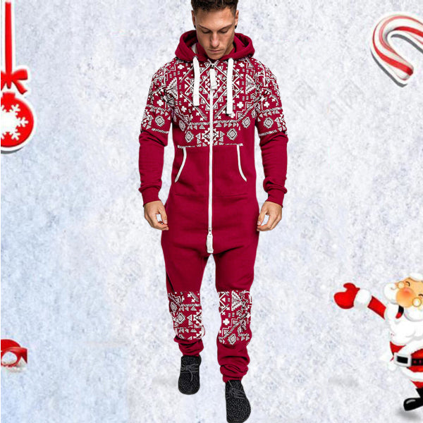 Casual Winter Hooded Overalls Sports Jumpsuits