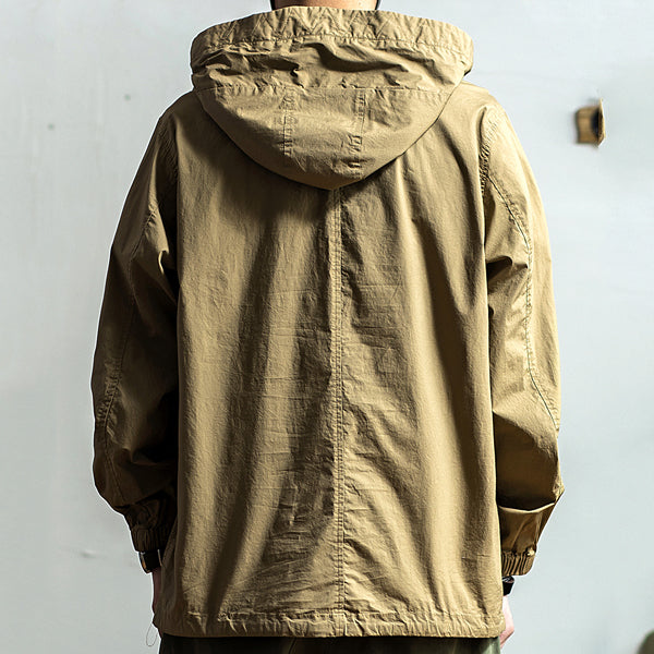 Navy Deck Suit Hooded Jacket