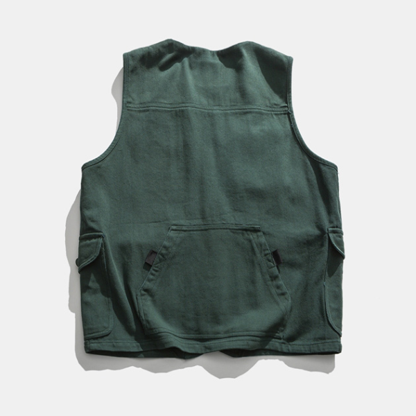 Japanese Retro Multi-pocket Tool Vest