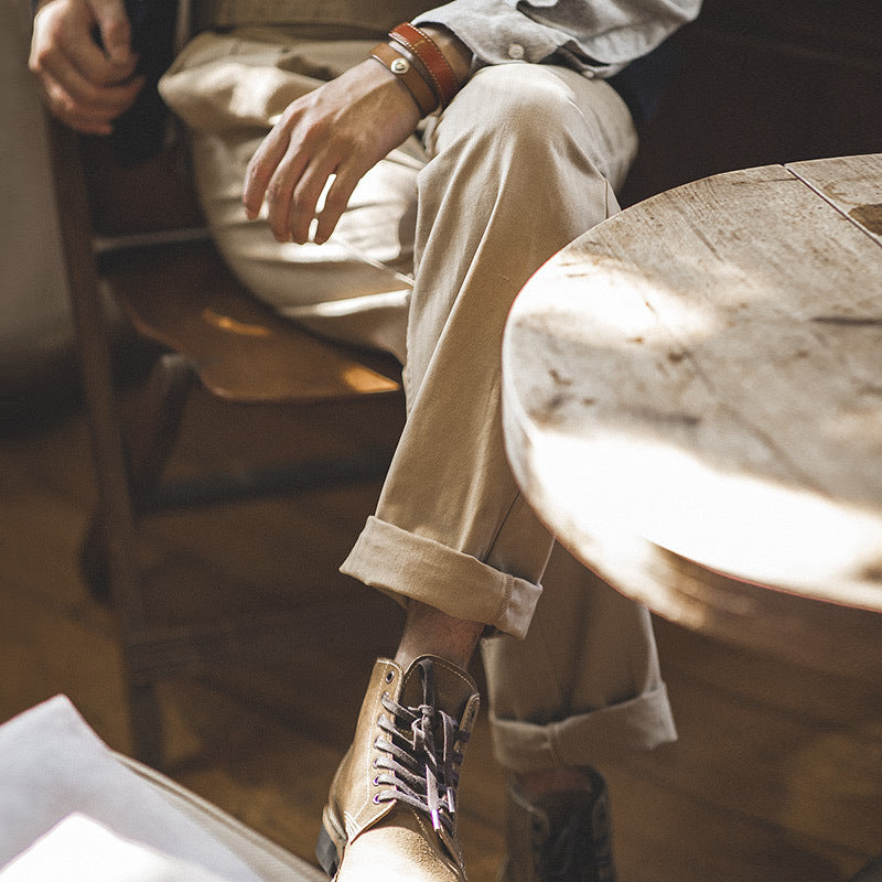 Gurkha Pants High-waist Trousers Officer Military Pants Business Mult-pockets