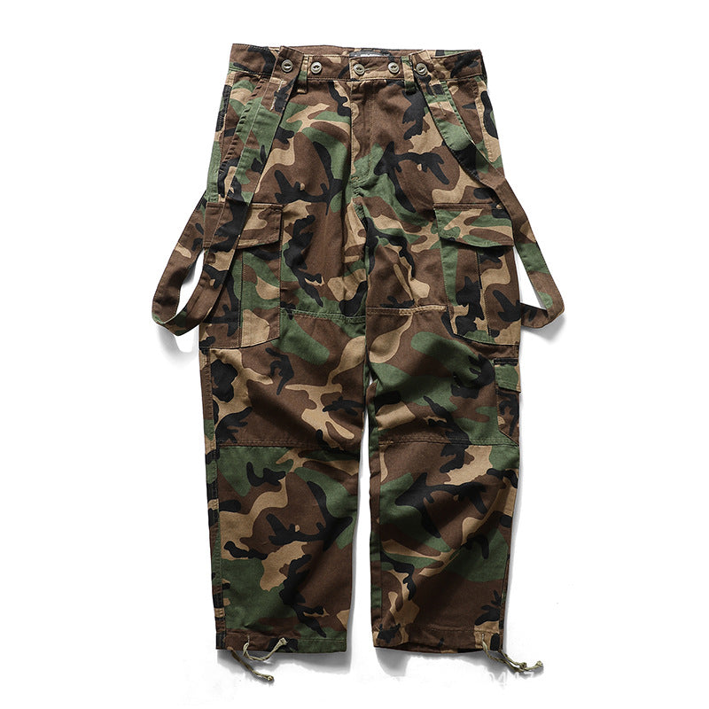 Military Style Camouflage Multi-pocket Overalls