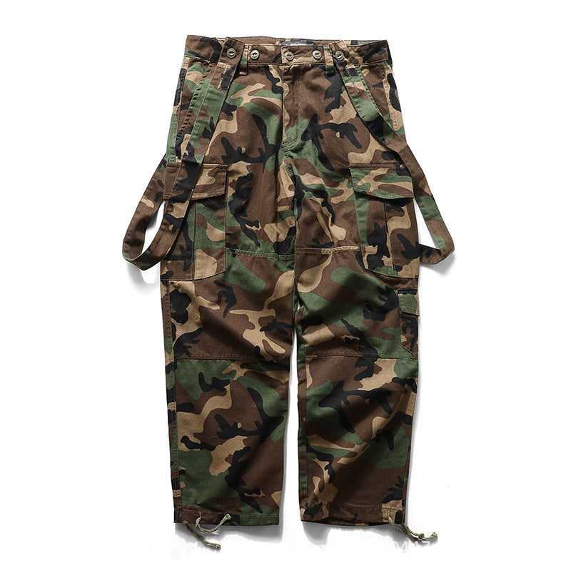 Military Style Camouflage Multi-pocket Overalls