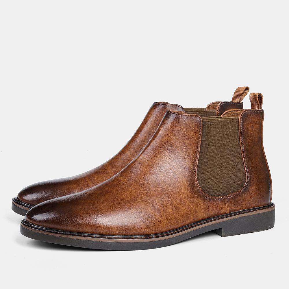 Vintage Chelsea Boots - Men's Wing-tip Comfortable Brogue Ankle Boots
