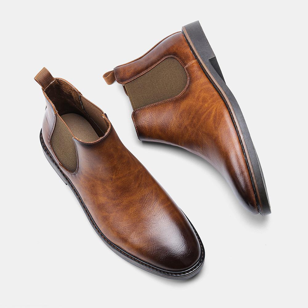 Vintage Chelsea Boots - Men's Wing-tip Comfortable Brogue Ankle Boots