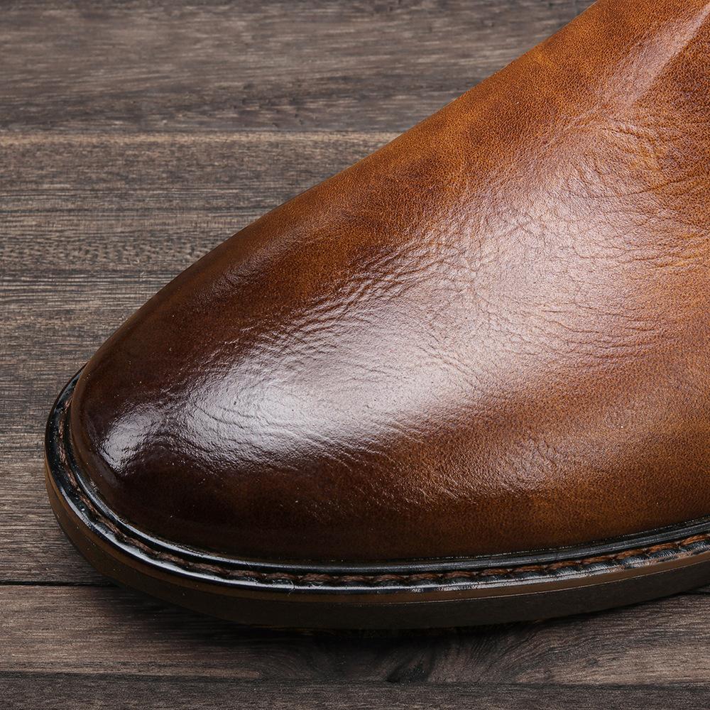 Vintage Chelsea Boots - Men's Wing-tip Comfortable Brogue Ankle Boots