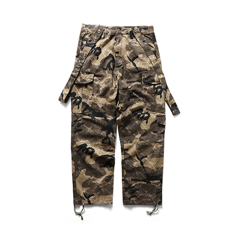 Military Style Camouflage Multi-pocket Overalls