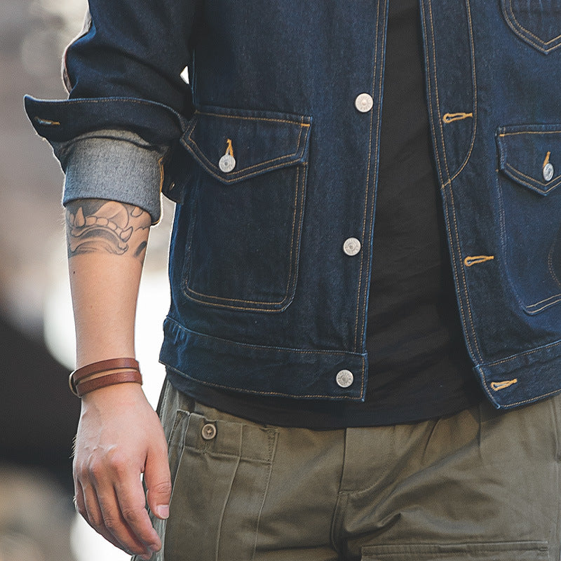 Winter Multi-pocket Denim Jacket