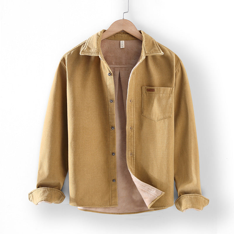 Retro Corduroy Warm Shirt