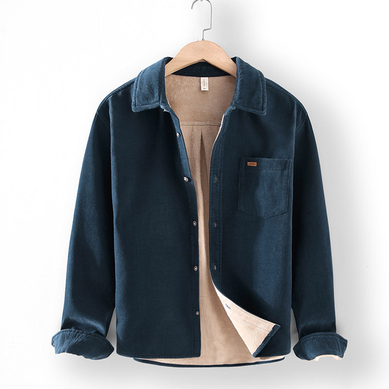 Retro Corduroy Warm Shirt