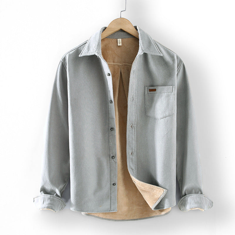 Retro Corduroy Warm Shirt