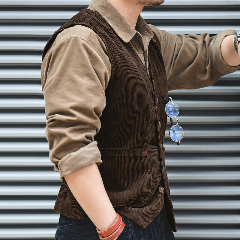 Men's Western Vintage Autumn Corduroy Vest
