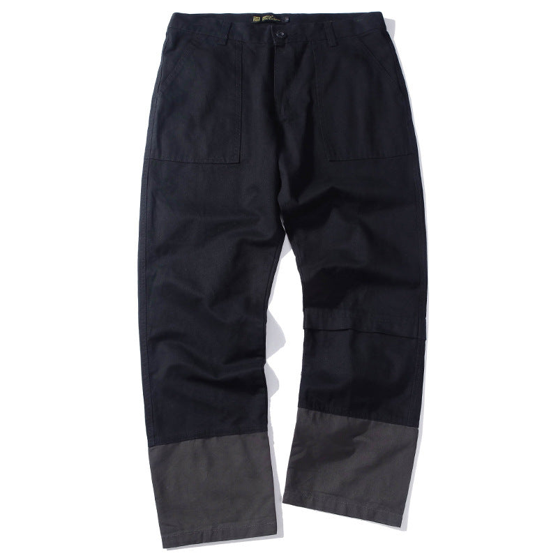 Retro Loose Straight-leg Pants