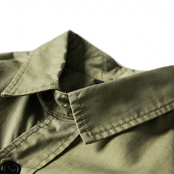 Men's M65 Field Jacket Outdoor Retro Loose Multi-pocket Shirt