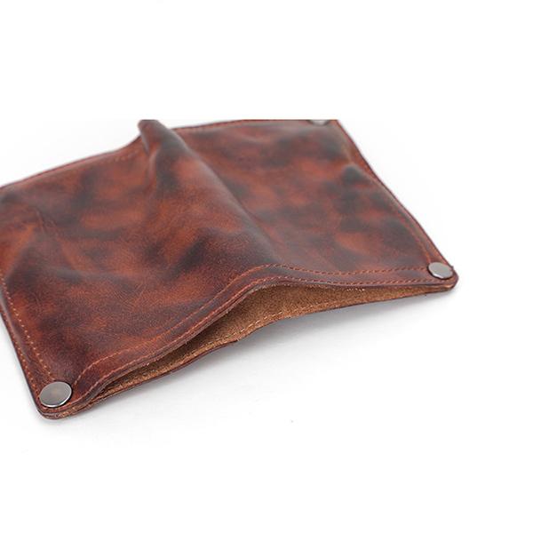 Vintage Italian Distressed Bifold Men's Western Wallet