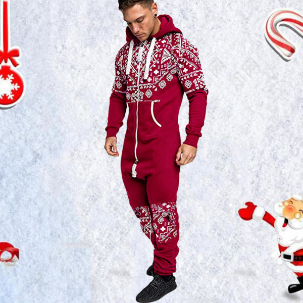 Casual Winter Hooded Overalls Sports Jumpsuits