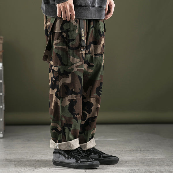 Military Style Camouflage Multi-pocket Overalls