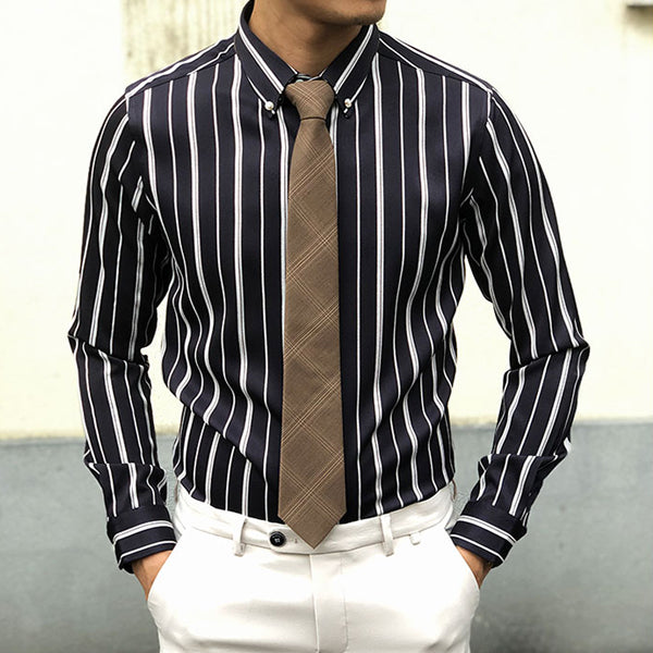 Men Striped Shirt