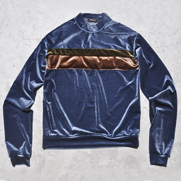 Men's Retro Suede Warm Long Sleeve T-shirt