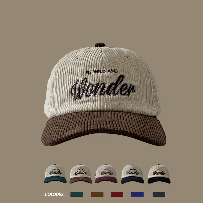 Retro Corduroy Baseball Cap