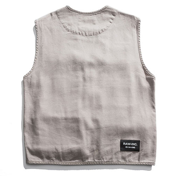 Retro Multi-pocket Tool Cargo Vest
