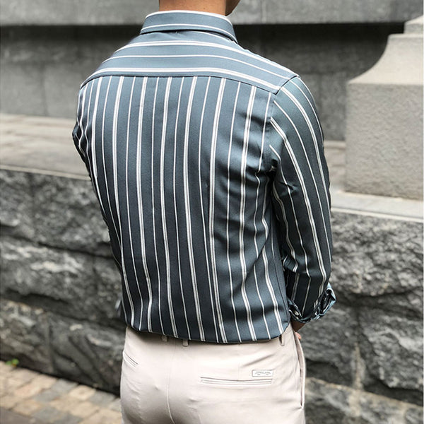 Men Striped Shirt